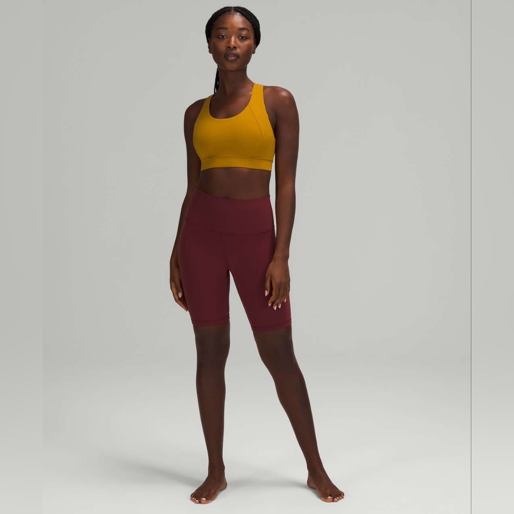 Lululemon Free To Be Elevated Sports Bra In Gold Spice Size 8
